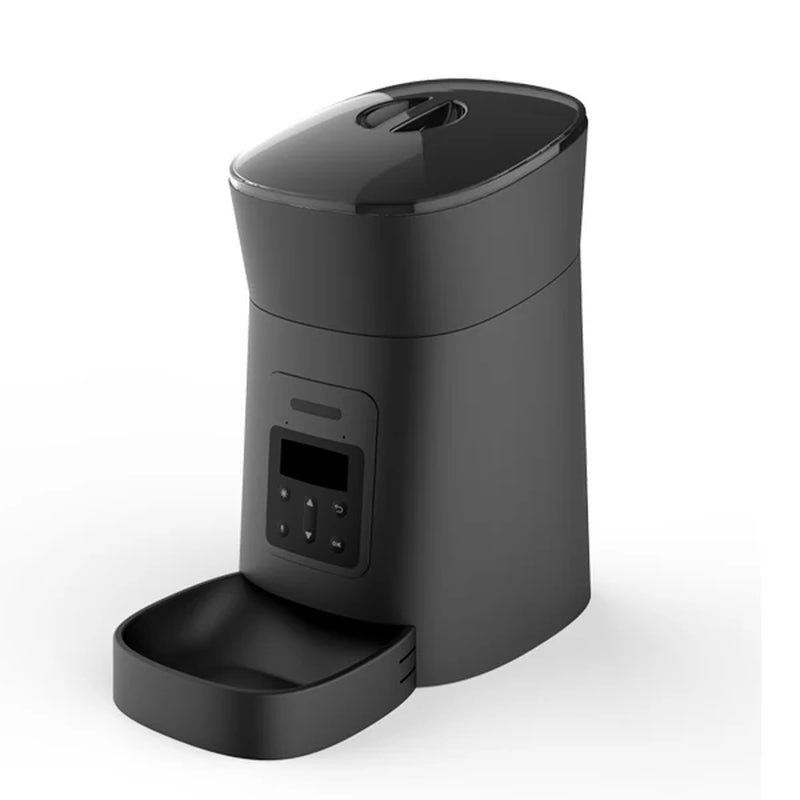 Automatic Smart Slow Feeder Dispenser for Cats and Dogs - Timed Portion Control Travel Feeding Solution