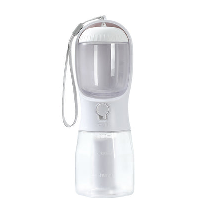Multi-Functional Portable Dog Water Cup with Food Compartment and Waste Bag Dispenser